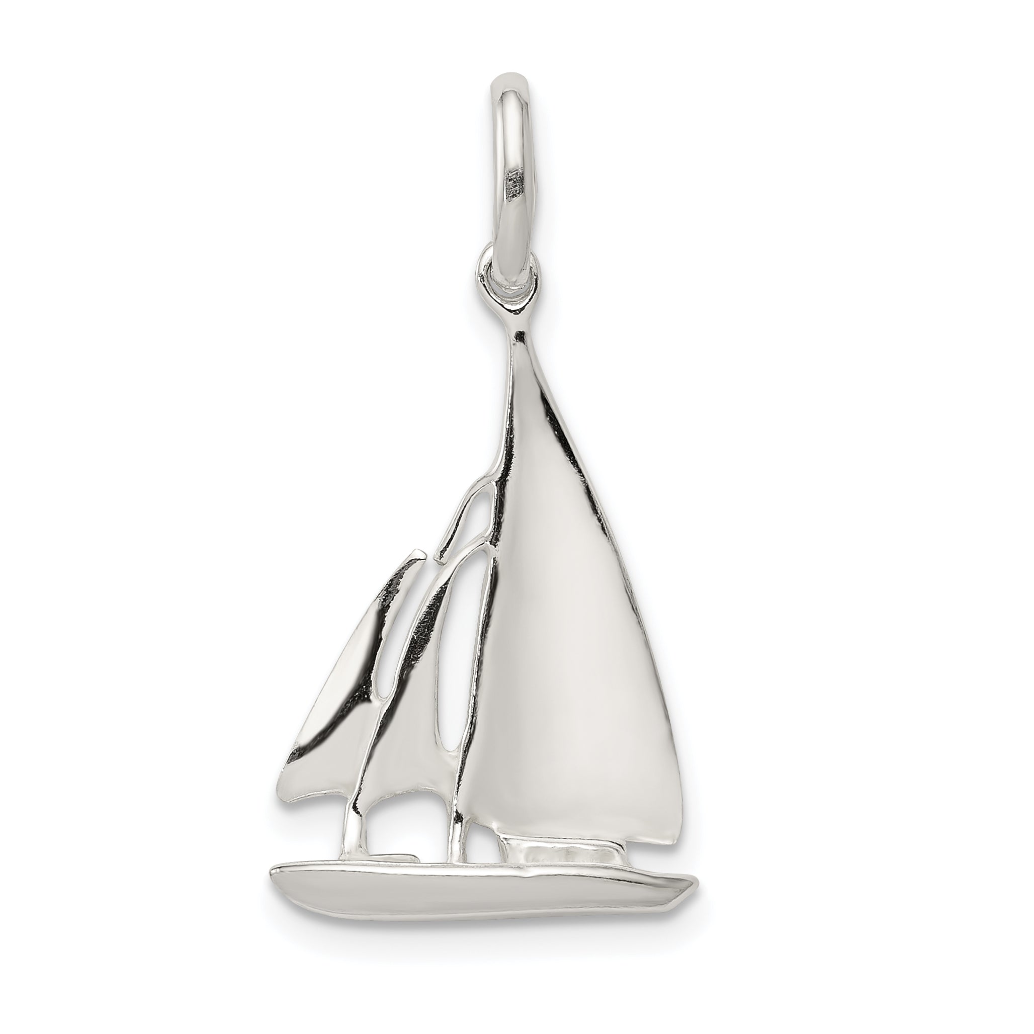 Sterling Silver Sailboat Charm Main image
