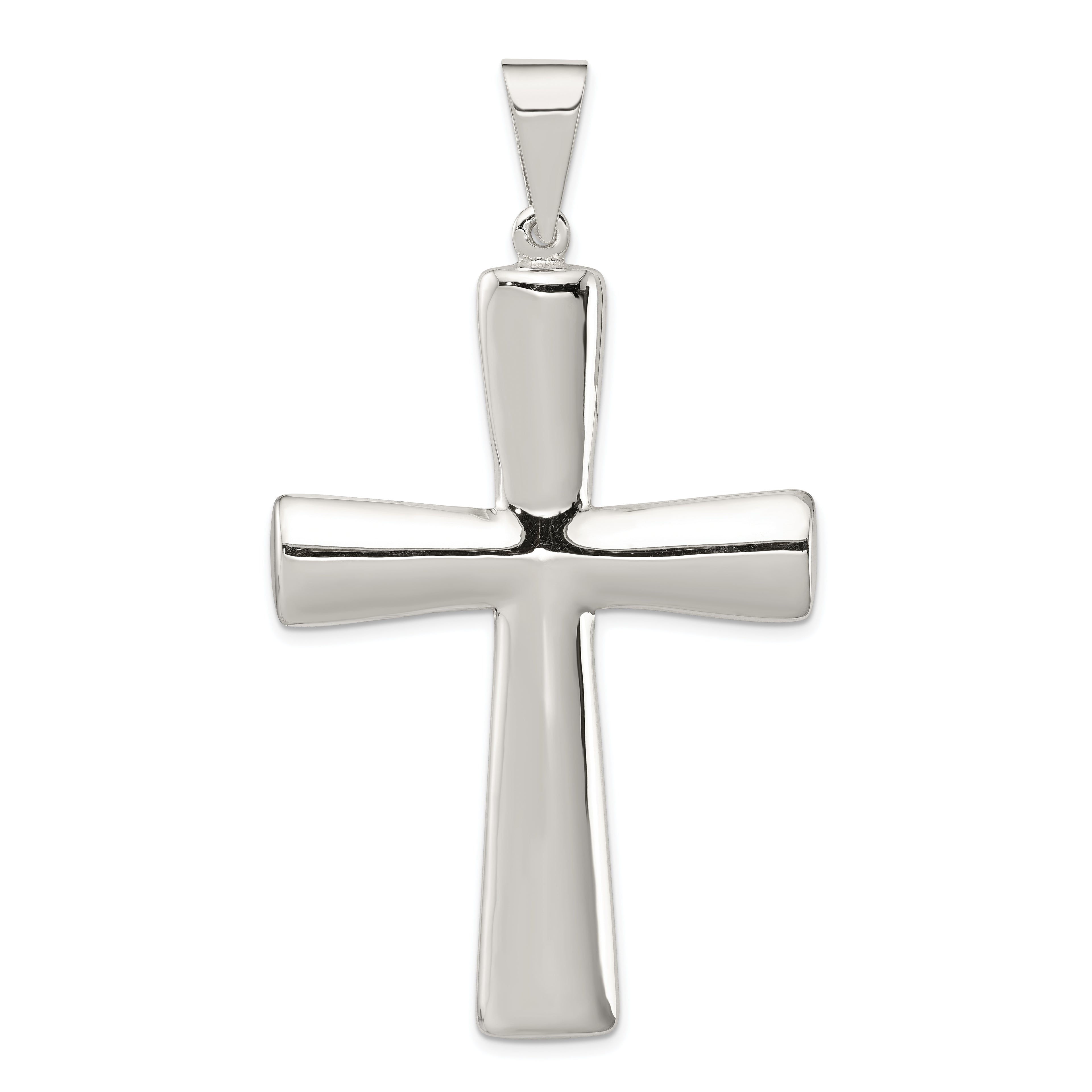 Sterling Silver Hollow Cross Pendant