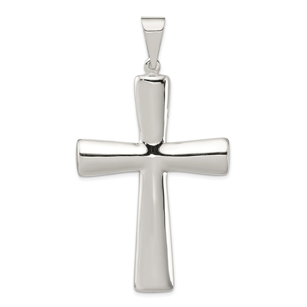 Sterling Silver Hollow Cross Pendant