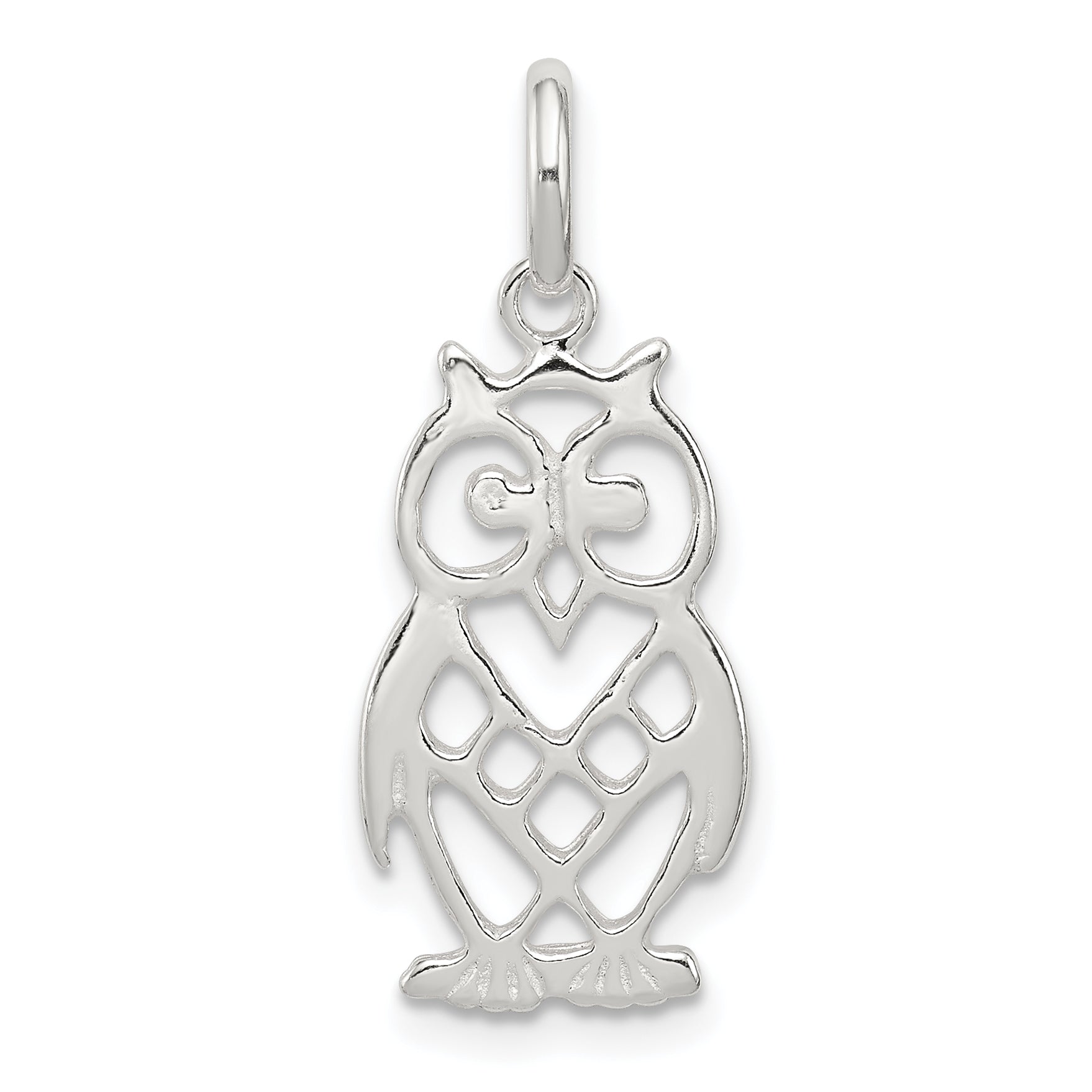Sterling Silver Owl Charm Main image