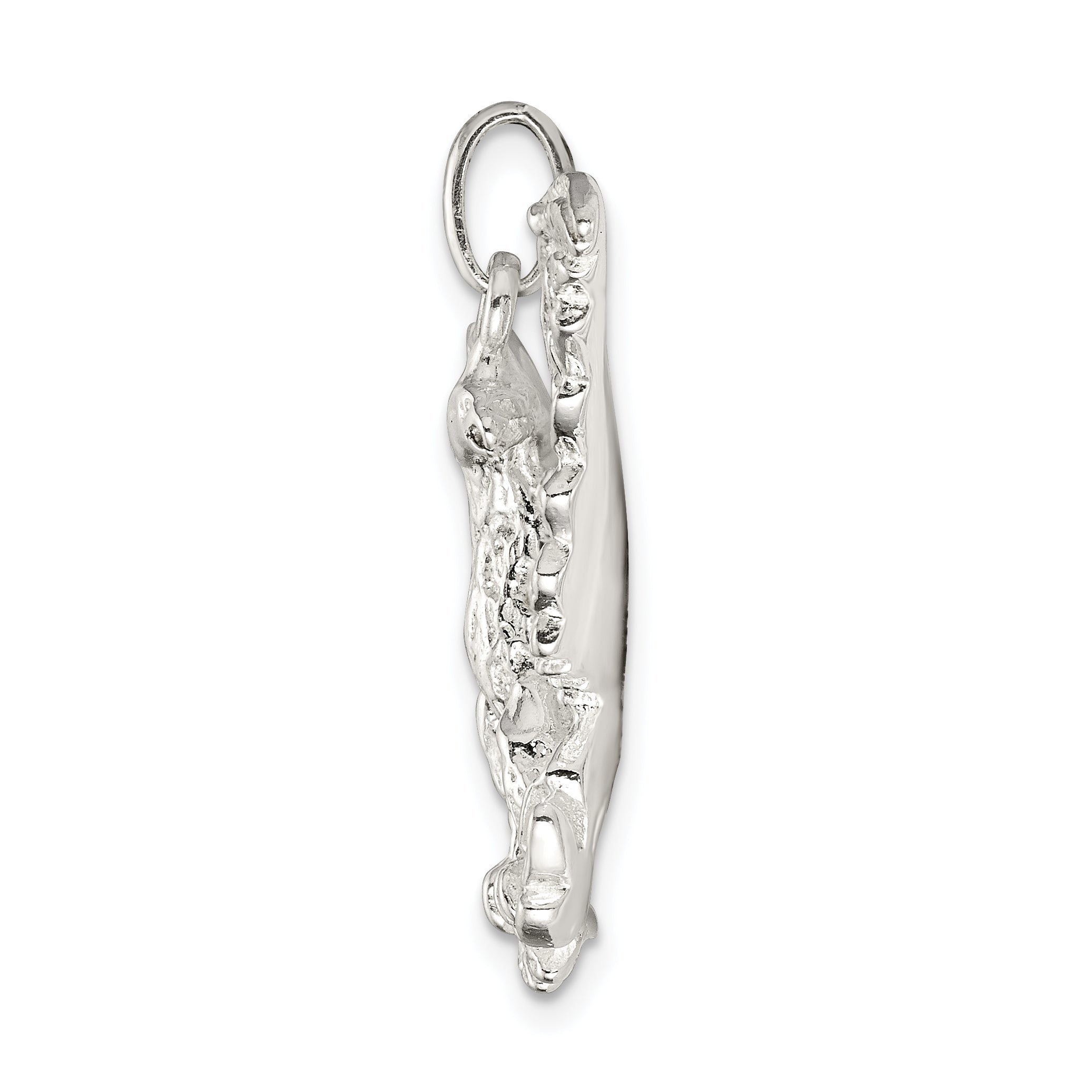 Sterling Silver 925 Men's Eagle Charm with Anti-Tarnish Finish Secondary image