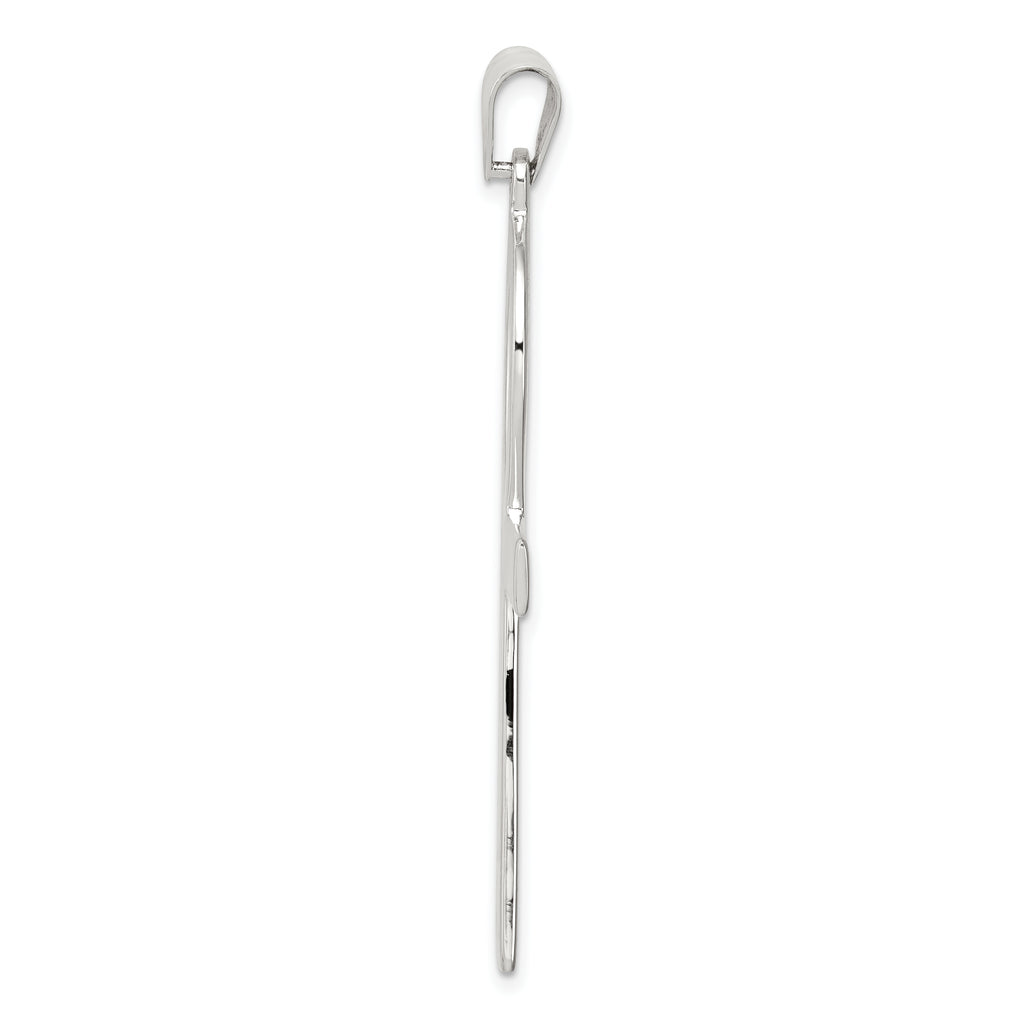 Sterling Silver 925 Ankh Cross Pendant Polished Elegant Design