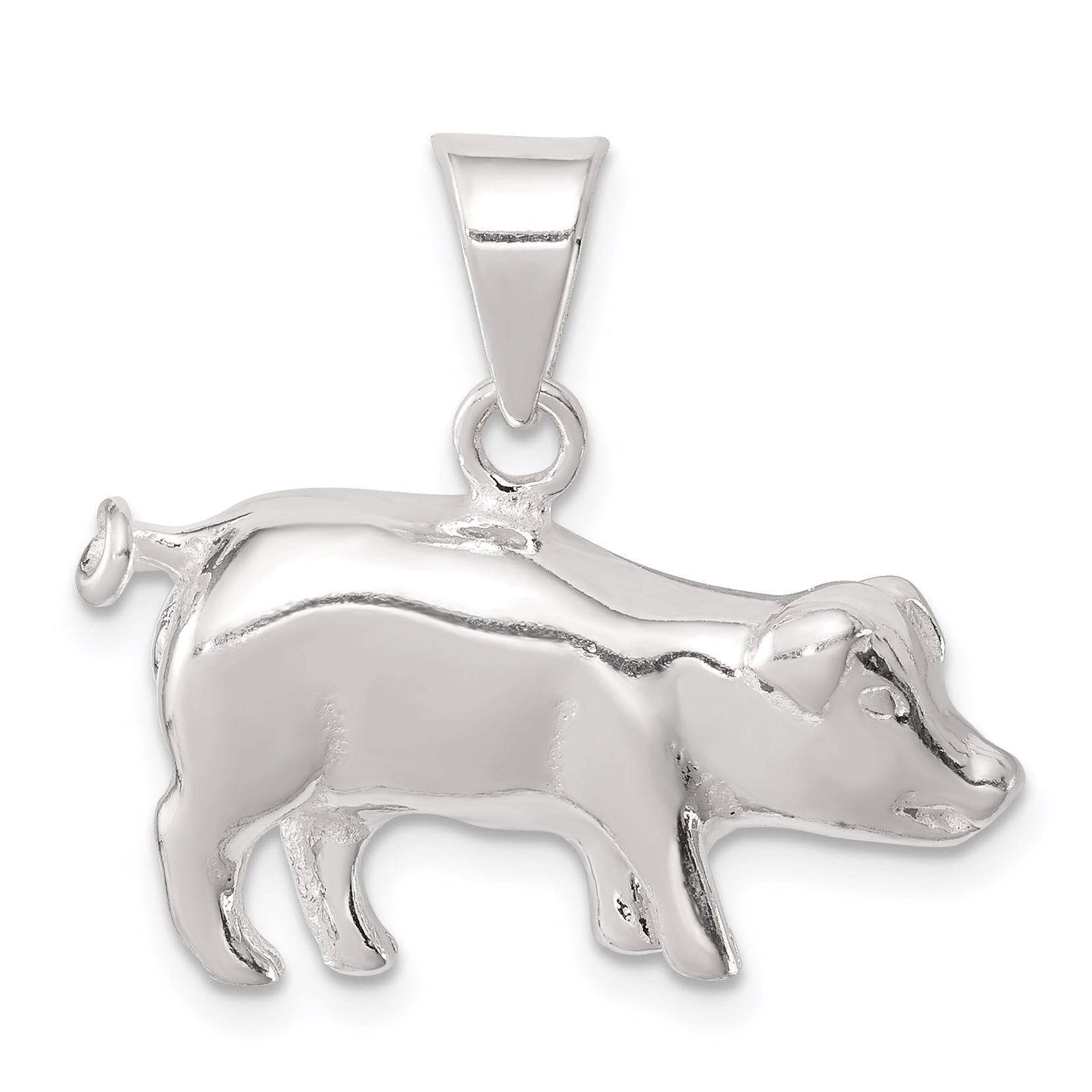 Sterling Silver Pig Charm Main image