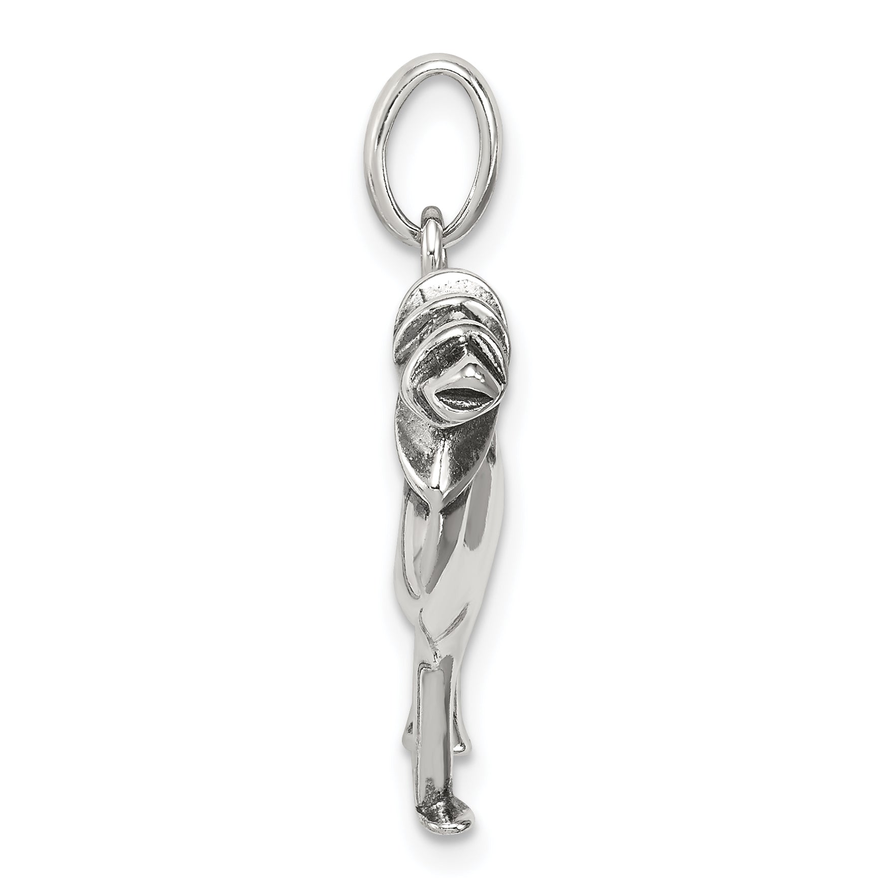 Sterling Silver 925 Camel Charm with Polished Antiqued Finish Vintage Style Secondary image
