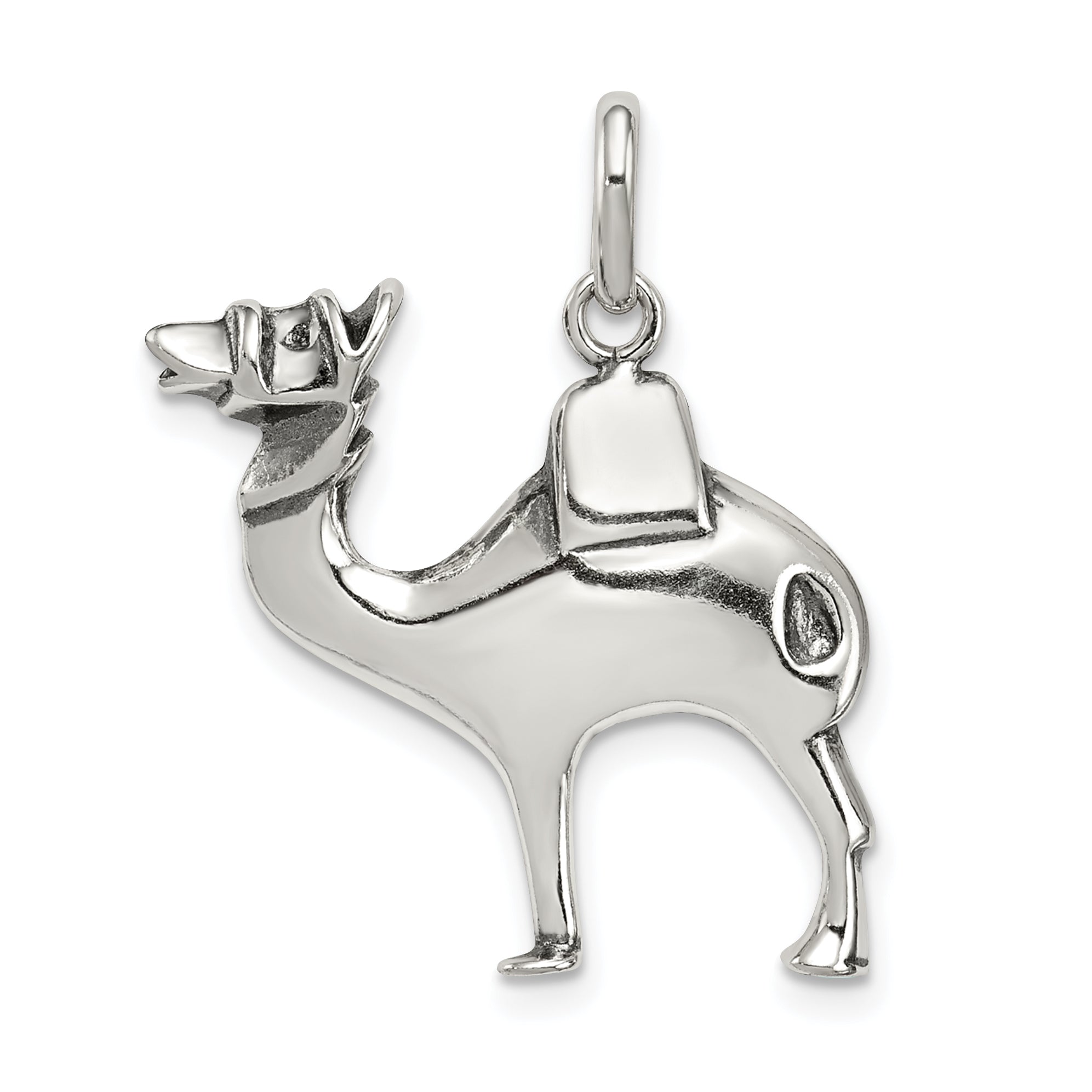Sterling Silver Antiqued Camel Charm Main image