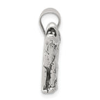 Sophia Jewelers Men's 925 Sterling Silver Antiqued Wolf Pendant