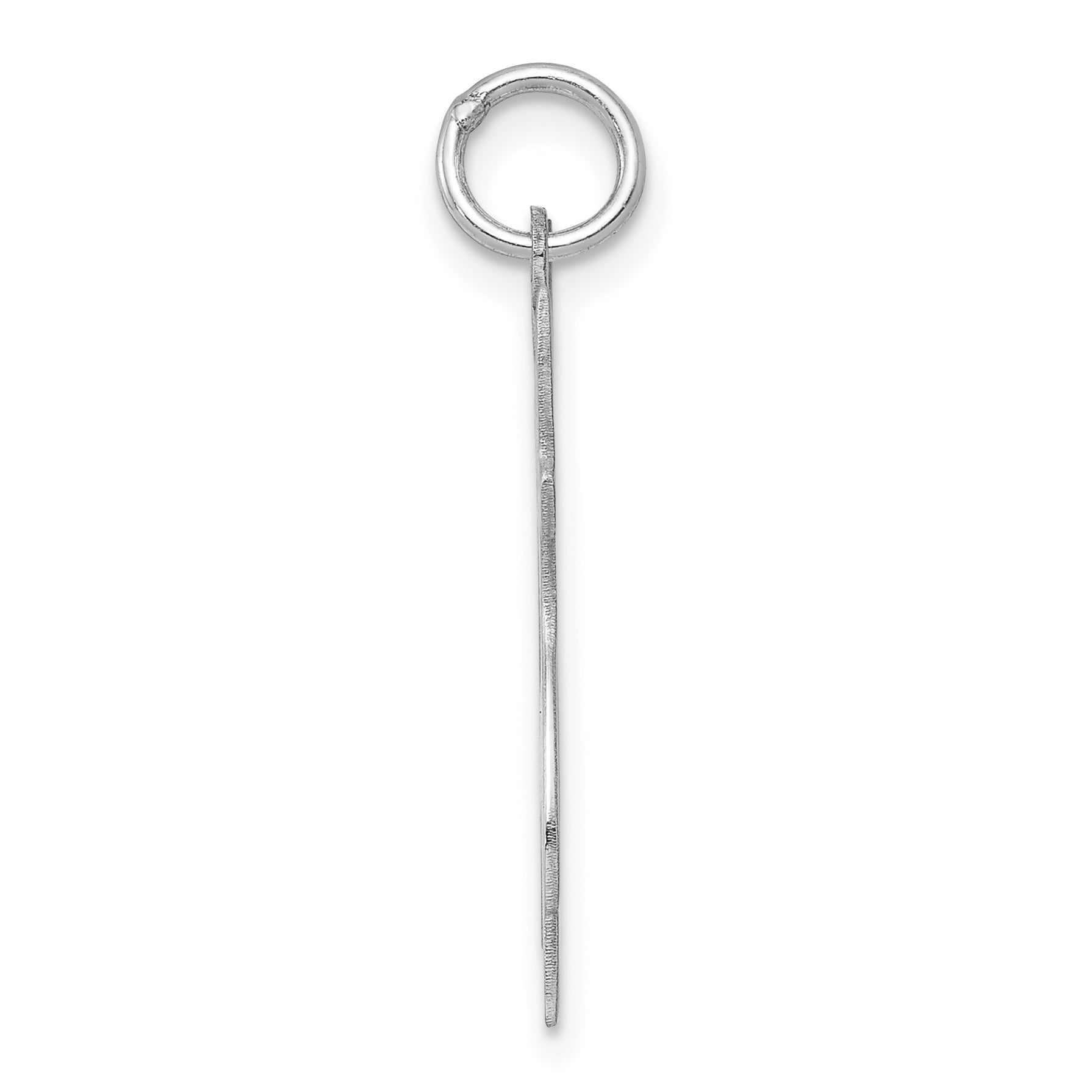 Sterling Silver 925 Cat Charm with Rhodium-Plated Elegant Design
