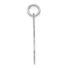 Sterling Silver 925 Cat Charm with Rhodium-Plated Elegant Design