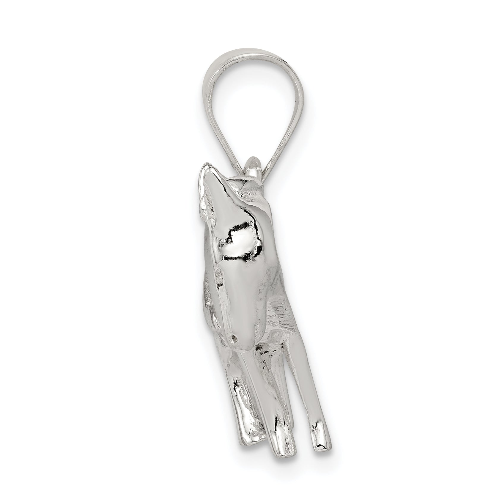 Sophia Jewelers Sterling Silver Donkey Pendant Polished Anti-Tarnish Elegant Charm Secondary image