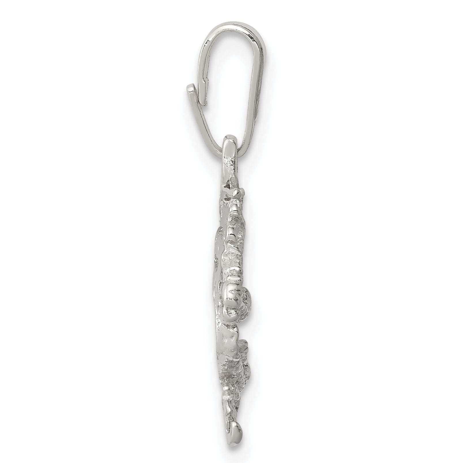 Sophia Jewelers Sterling Silver 925 Dragon Pendant with Polished Finish