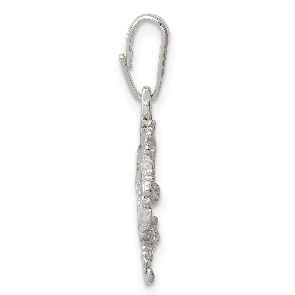 Sophia Jewelers Sterling Silver 925 Dragon Pendant with Polished Finish