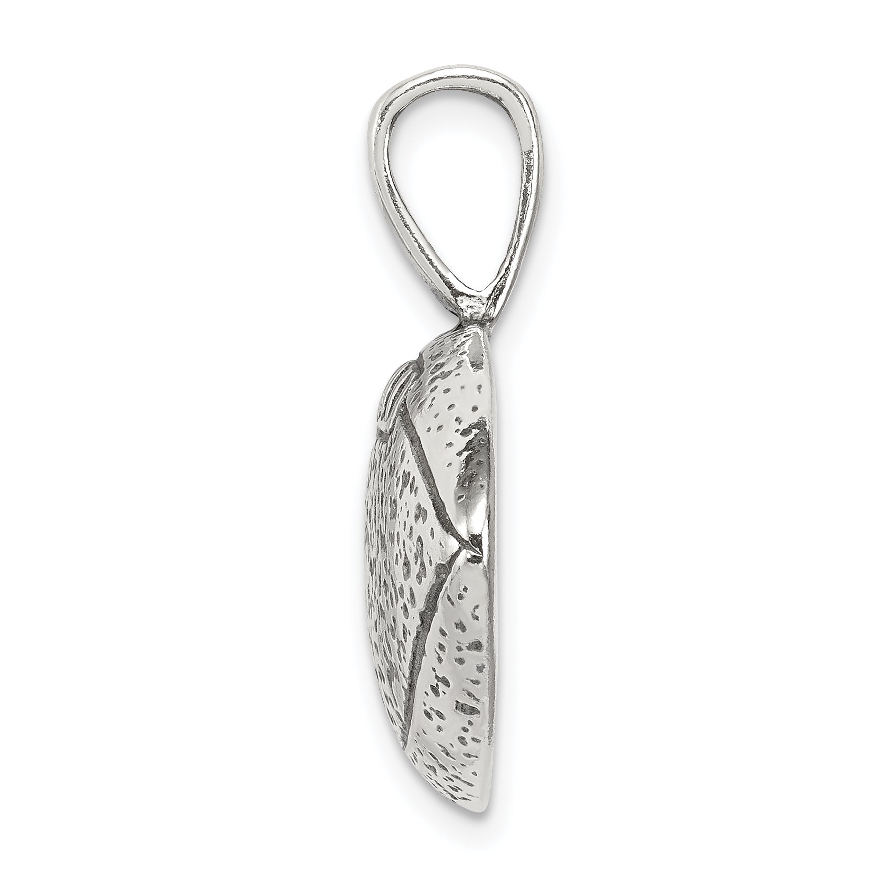 Sophia Jewelers Sterling Silver Antiqued Football Pendant for Men Secondary image