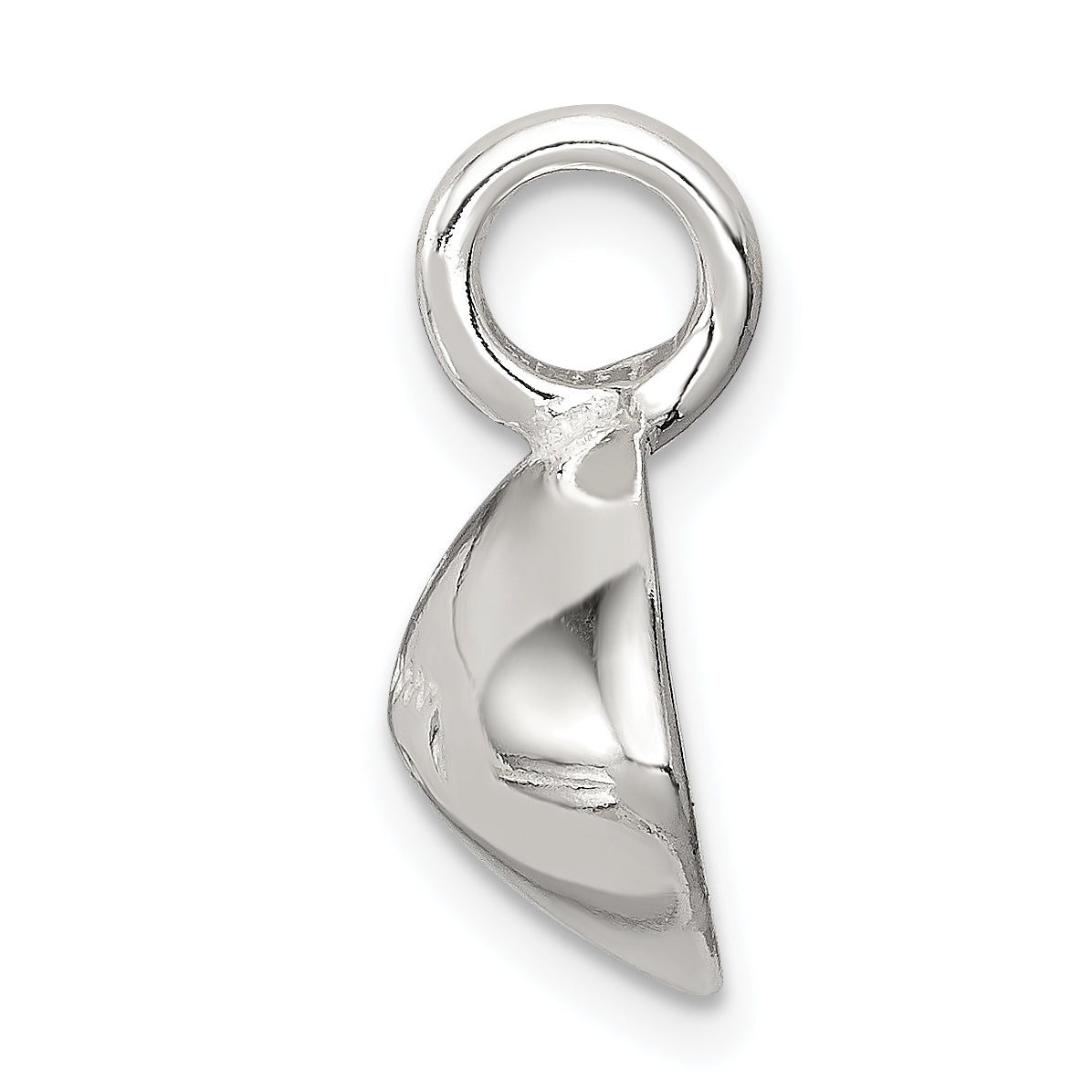 Sterling Silver 925 Football Pendant with Polished Anti-Tarnish Finish Secondary image