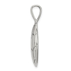 Sterling Silver 925 Men's Soccer Ball Pendant Polished Antique