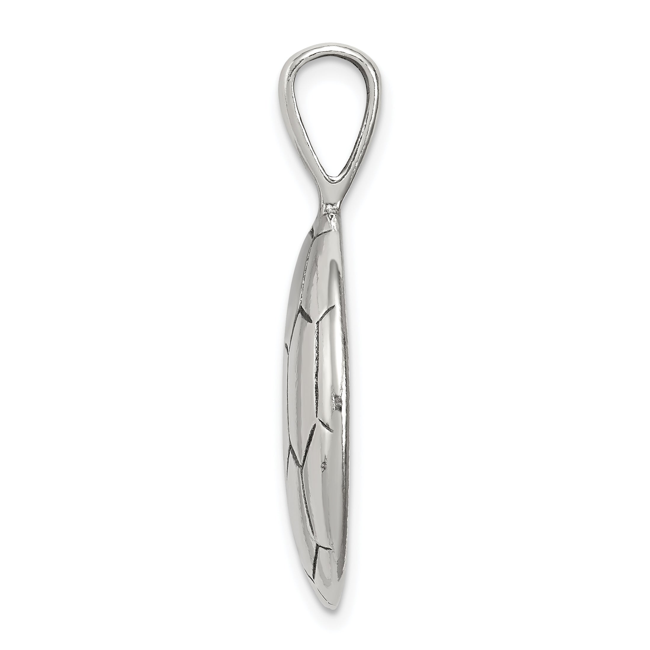 Sterling Silver 925 Men's Soccer Ball Pendant Polished Antique