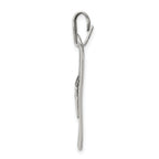 Sophia Jewelers Men's 925 Sterling Silver Antiqued Ski Charm Pendant
