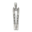 Sterling Silver Antiqued Ski's Charm