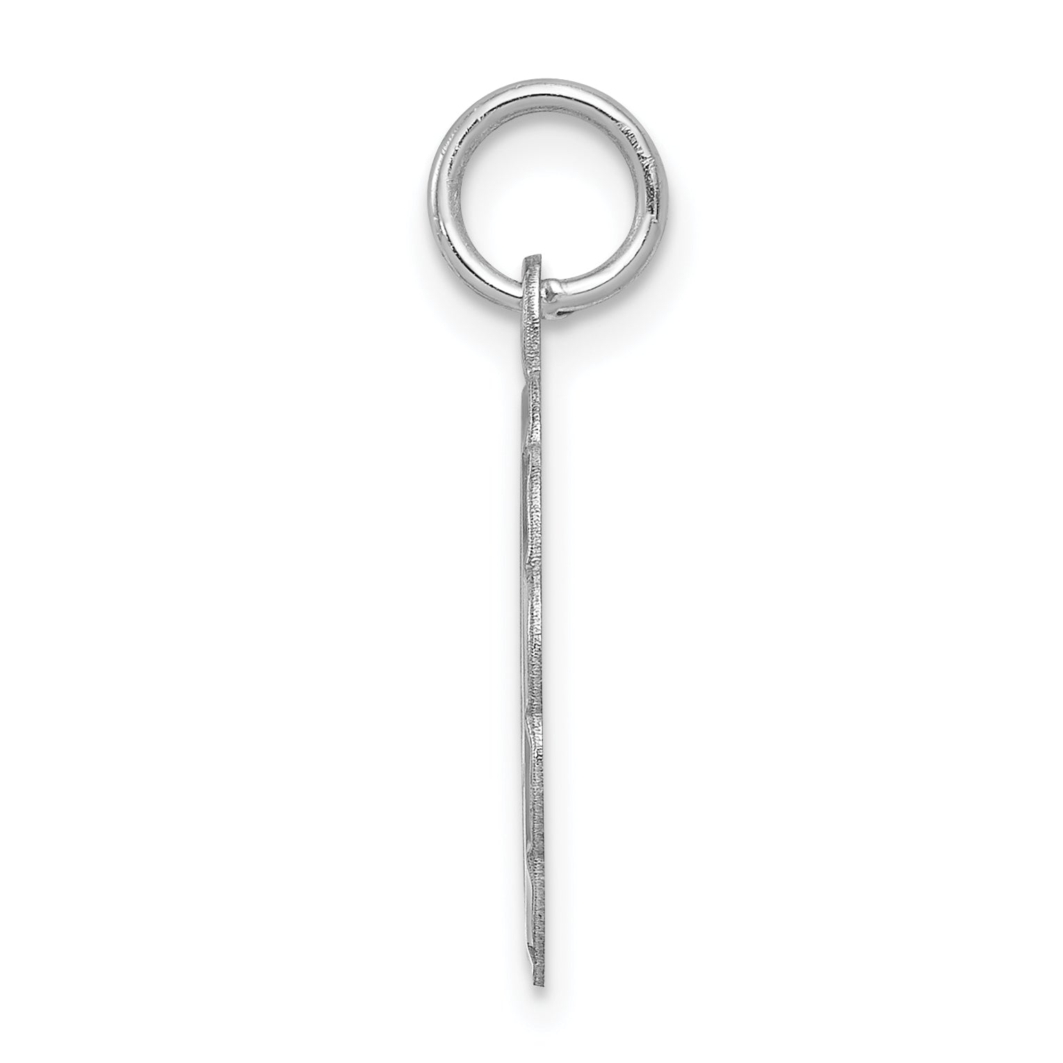 Sophia Jewelers Sterling Silver Brocade Initial D Charm with Rhodium Plating Elegant and Versatile Design Secondary image