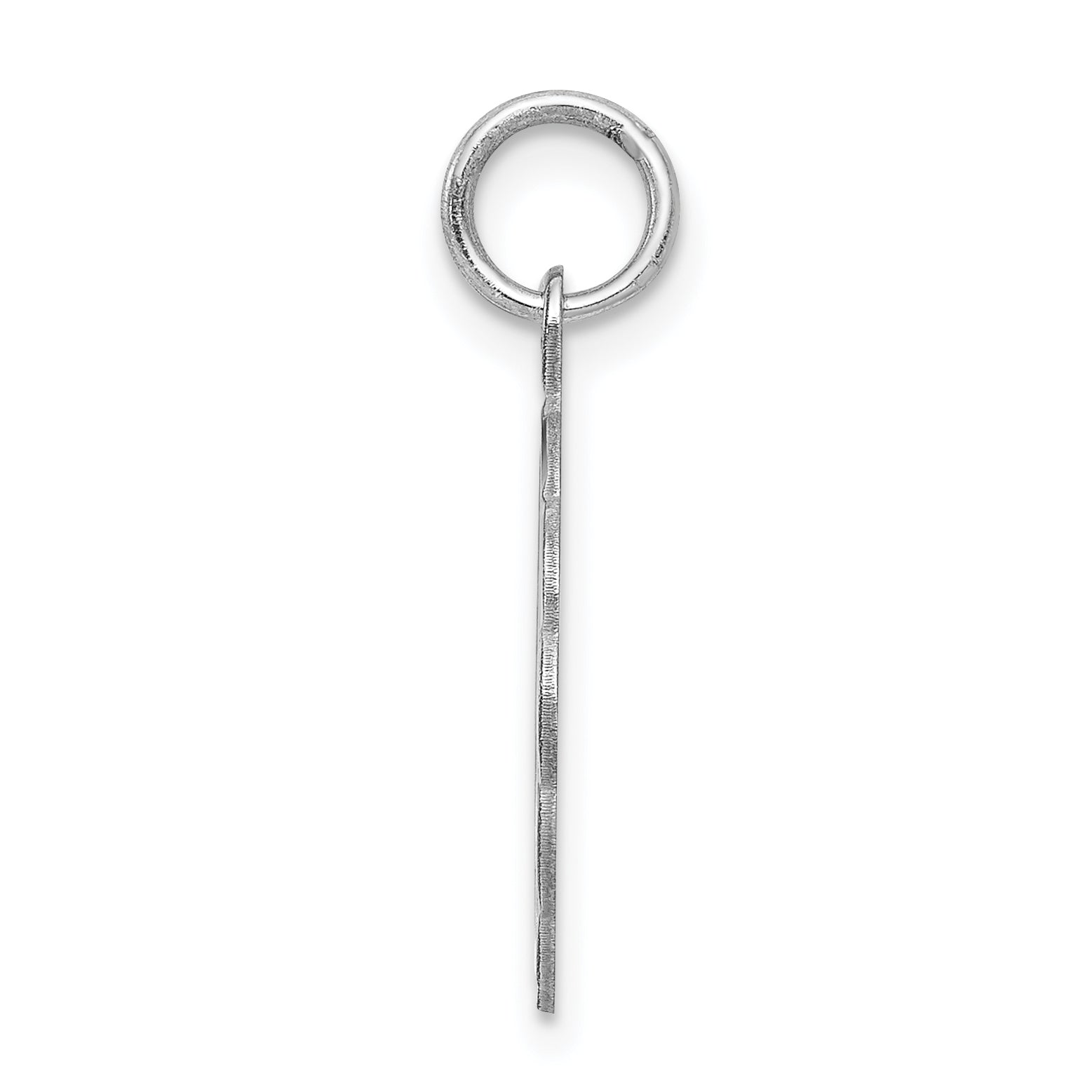 Sterling Silver 925 Rhodium-Plated Brocade G Pendant Elegant Charm Secondary image