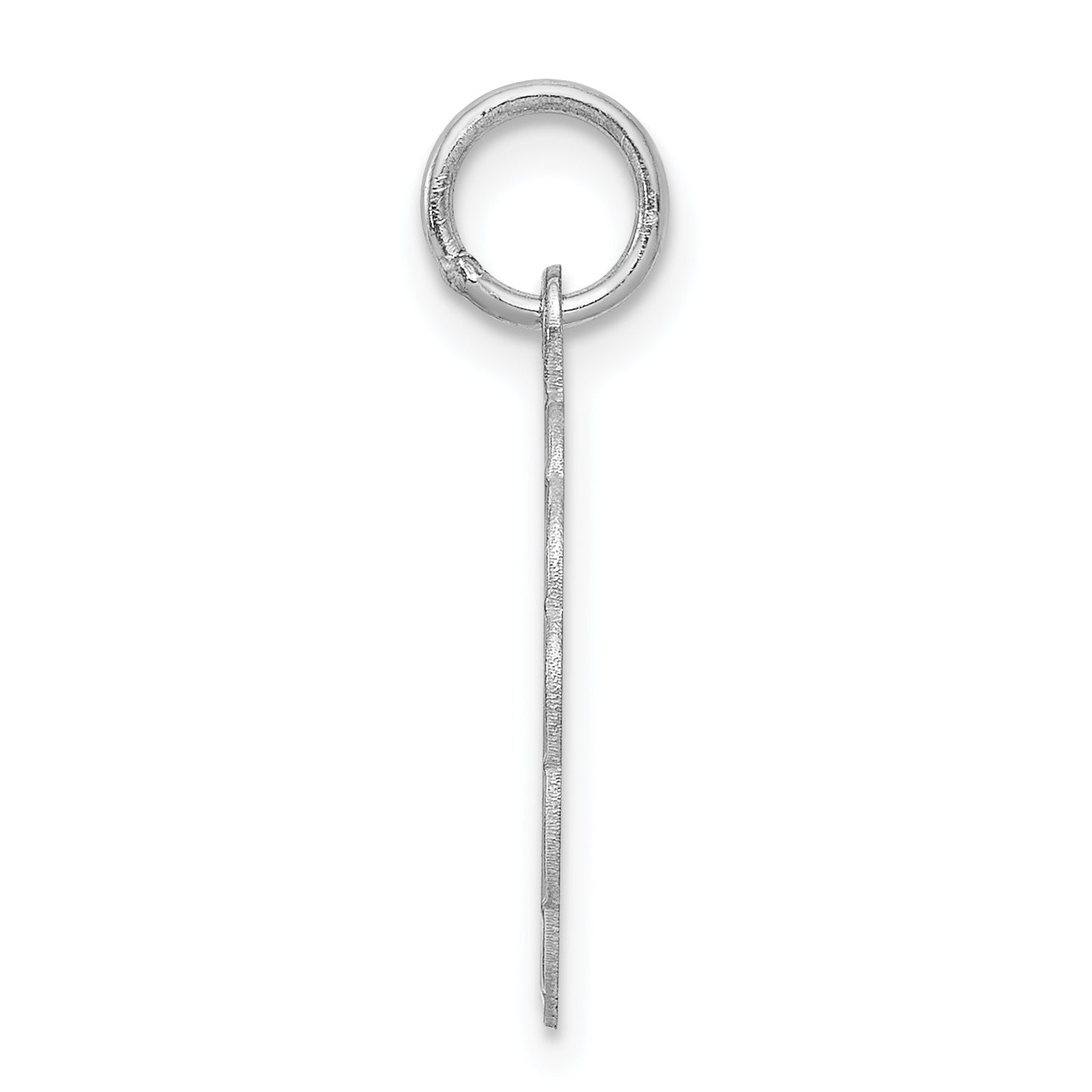 Sterling Silver 925 Letter K Pendant with Rhodium Plated Brocade Secondary image