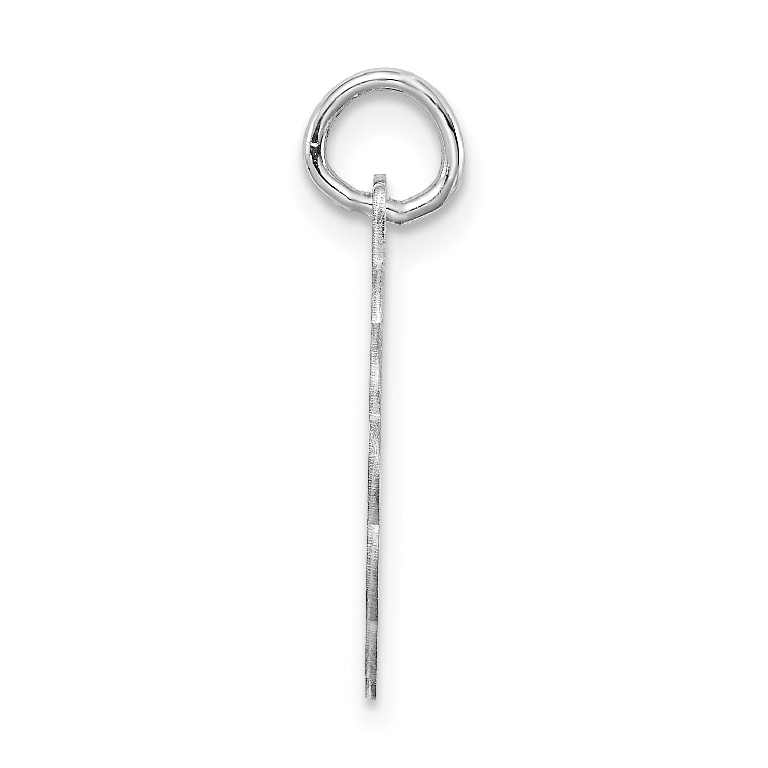 Sophia Jewelers 925 Silver L Brocaded Initial Pendant with Rhodium Elegance Secondary image