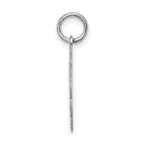Sophia Jewelers Sterling Silver Rhodium-Plated Letter M Pendant Elegant Charm