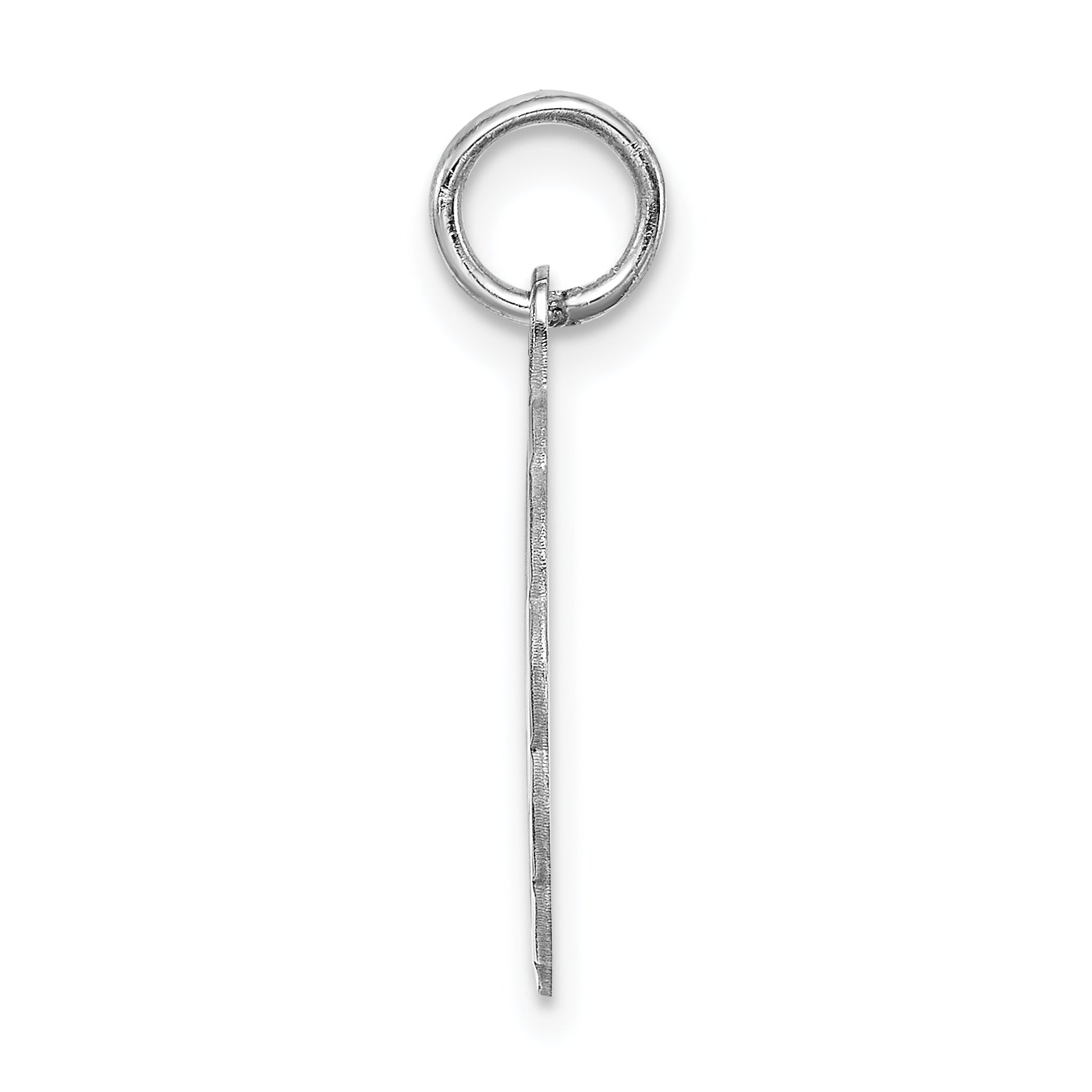 Sophia Jewelers Sterling Silver Rhodium-Plated Letter M Pendant Elegant Charm