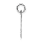 Sterling Silver Initial N Pendant with Rhodium Plating Elegant 925 Craftmanship