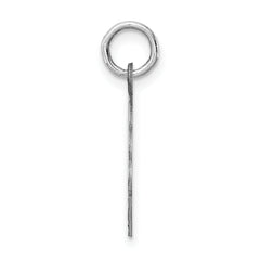 Sterling Silver Initial N Pendant with Rhodium Plating Elegant 925 Craftmanship