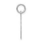 Sterling Silver/Rhodium-plated Brocaded Letter S Initial Pendant