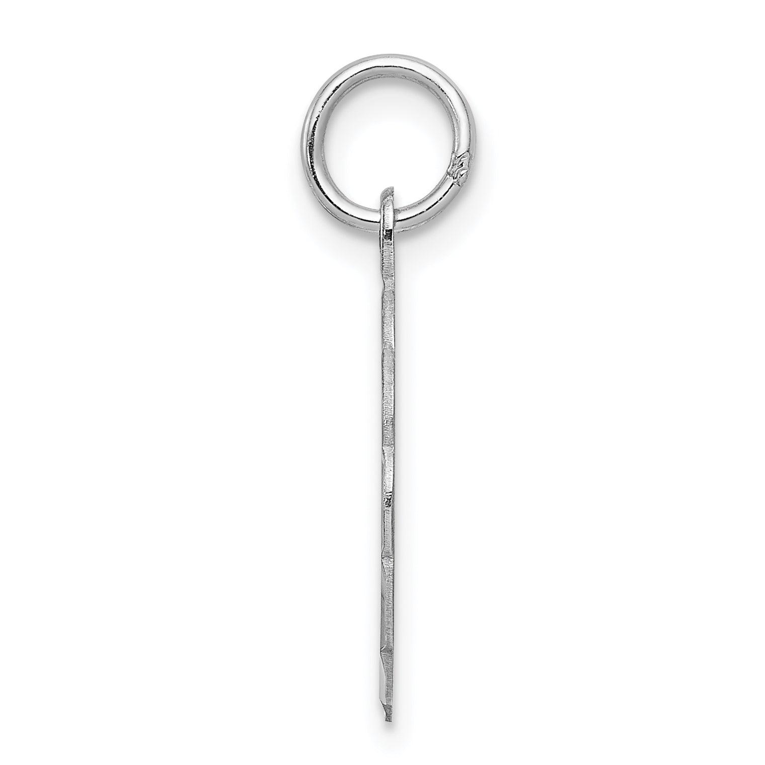 Sophia Jewelers Rhodium-Plated Sterling Silver Initial T Pendant Elegant Design Secondary image