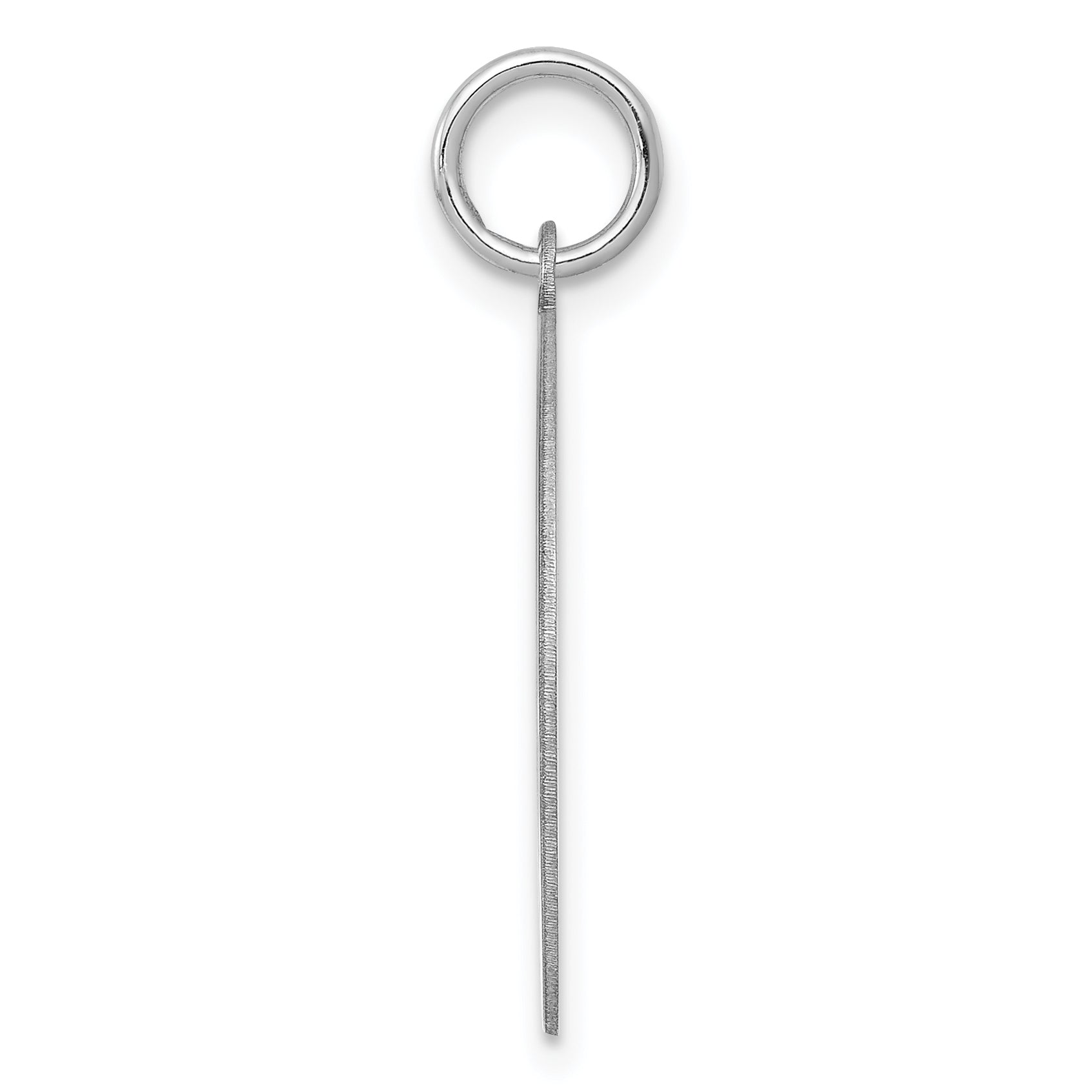 Sophia Jewelers Sterling Silver Rhodium-Plated Brocaded Initial E Charm Secondary image