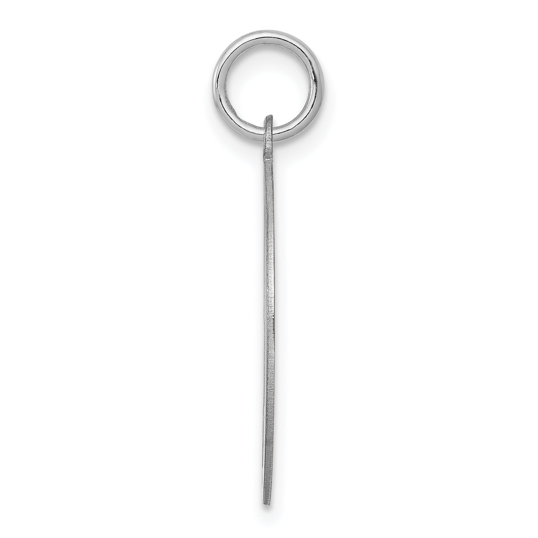 Sophia Jewelers Sterling Silver 'J' Charm with Rhodium Brocade Finish Secondary image