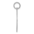 Sophia Jewelers Sterling Silver 'J' Charm with Rhodium Brocade Finish