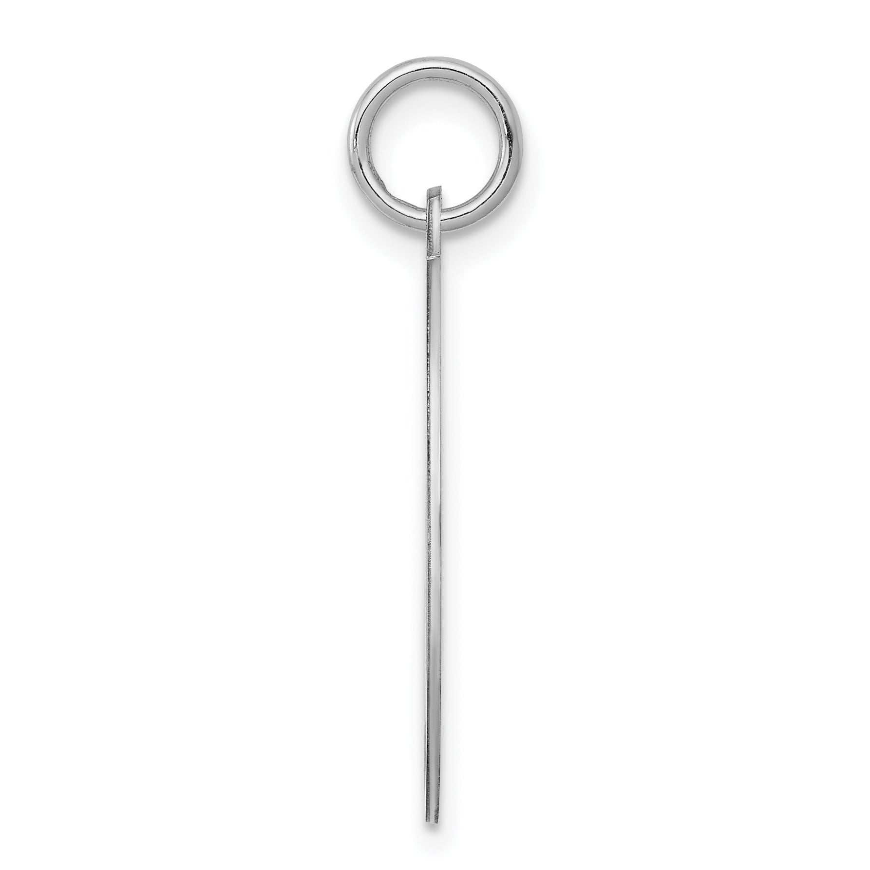 Sophia Jewelers Rhodium-Plated Sterling Silver Initial R Charm Elegant Design Secondary image