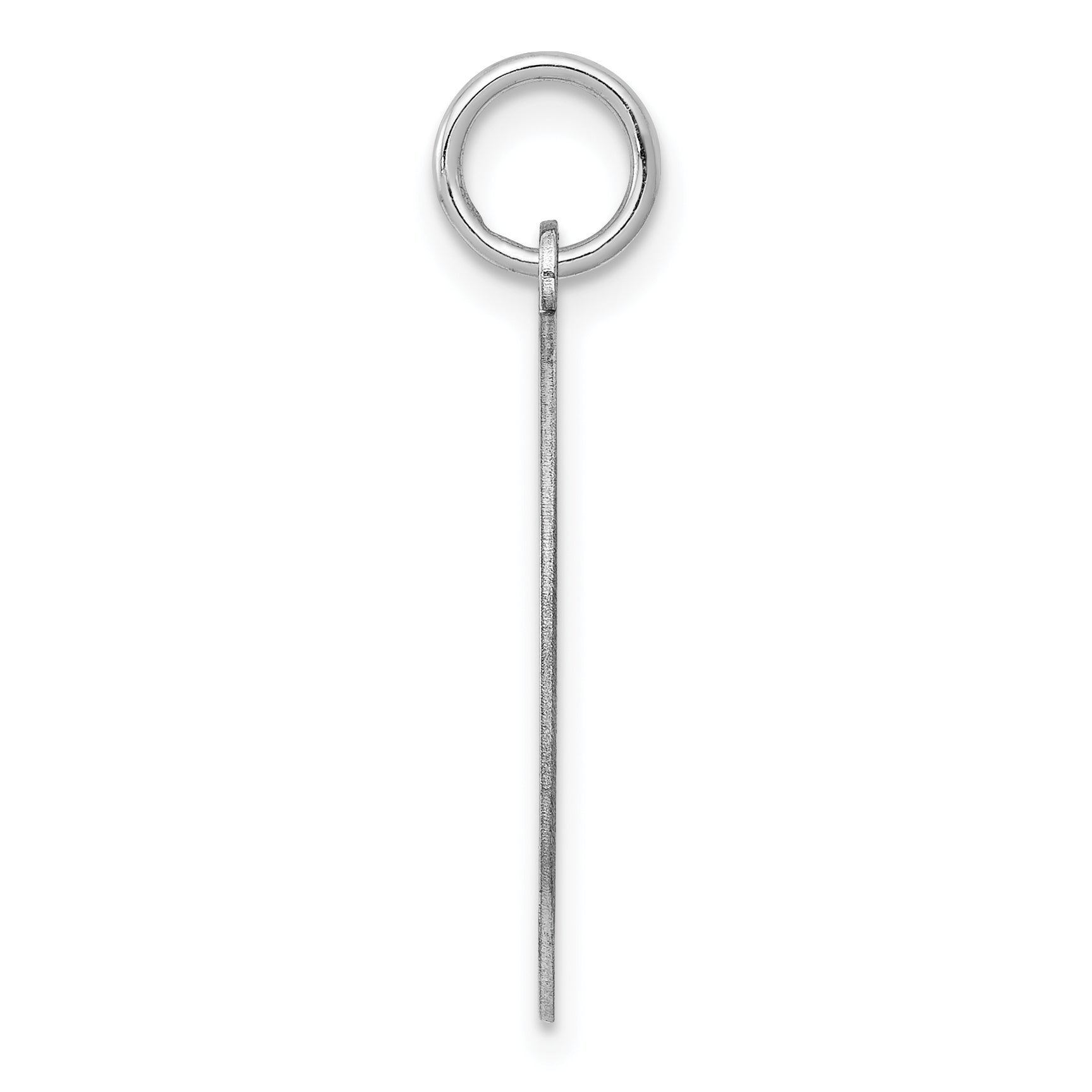 Sterling Silver 925 Initial 'S' Charm with Rhodium Brocade Secondary image