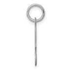 Sterling Silver 925 Rhodium Plated Initial A Charm Elegant Themed Pendant