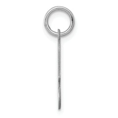 Sterling Silver 925 Rhodium Plated Initial A Charm Elegant Themed Pendant