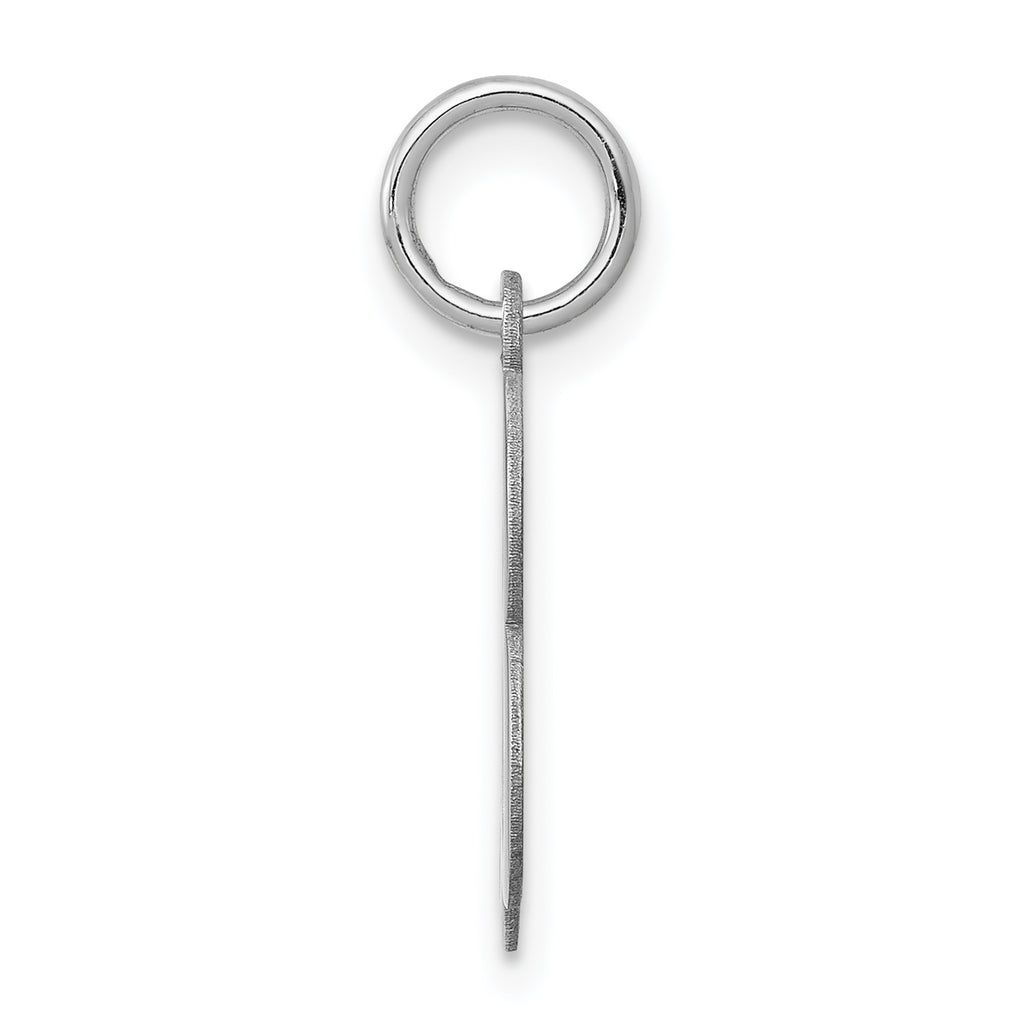 Sophia Jewelers Sterling Silver B Initial Charm Rhodium-Plated Elegance