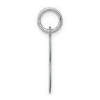 Sophia Jewelers Sterling Silver B Initial Charm Rhodium-Plated Elegance