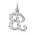 Sophia Jewelers Sterling Silver B Initial Charm Rhodium-Plated Elegance