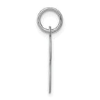 Sophia Jewelers Rhodium-Plated Sterling Silver E Initial Charm