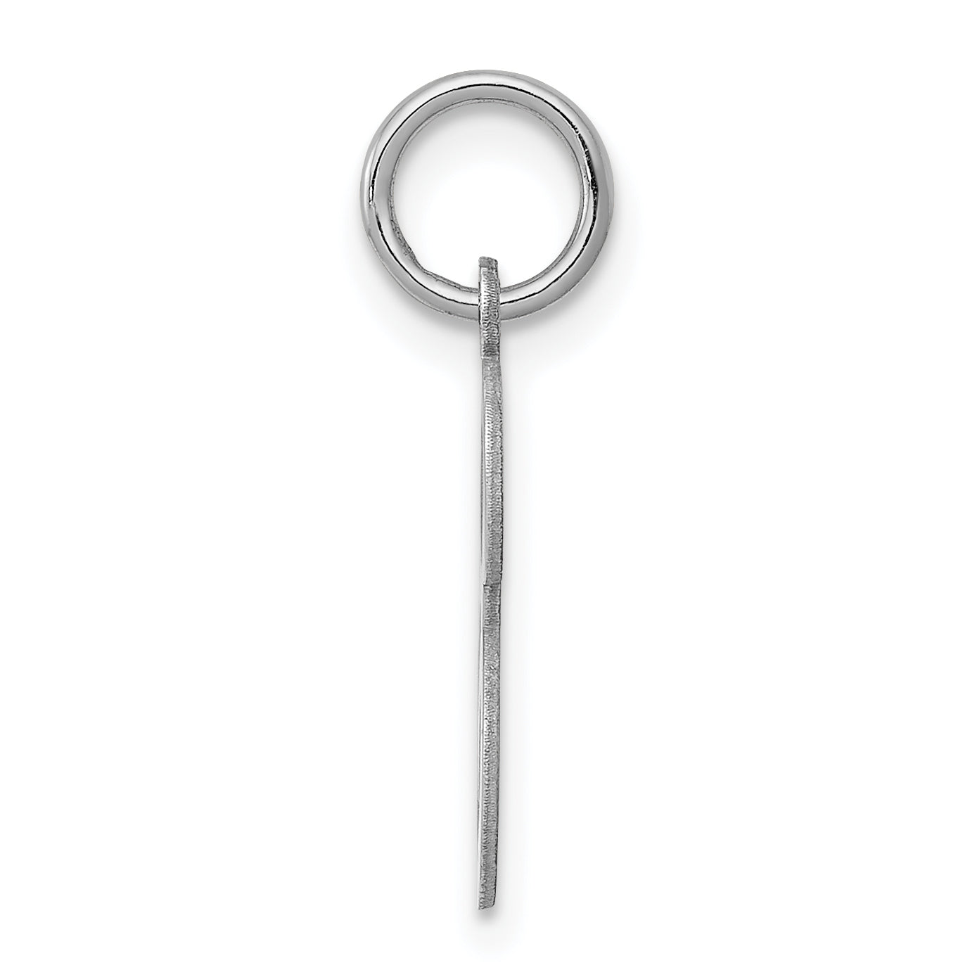 Sophia Jewelers Rhodium-Plated Sterling Silver E Initial Charm