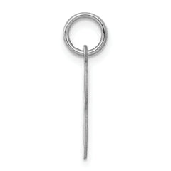 Sophia Jewelers Rhodium-Plated Sterling Silver E Initial Charm