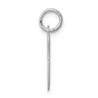 Sterling Silver 925 Initial G Charm with Rhodium Elegant Design