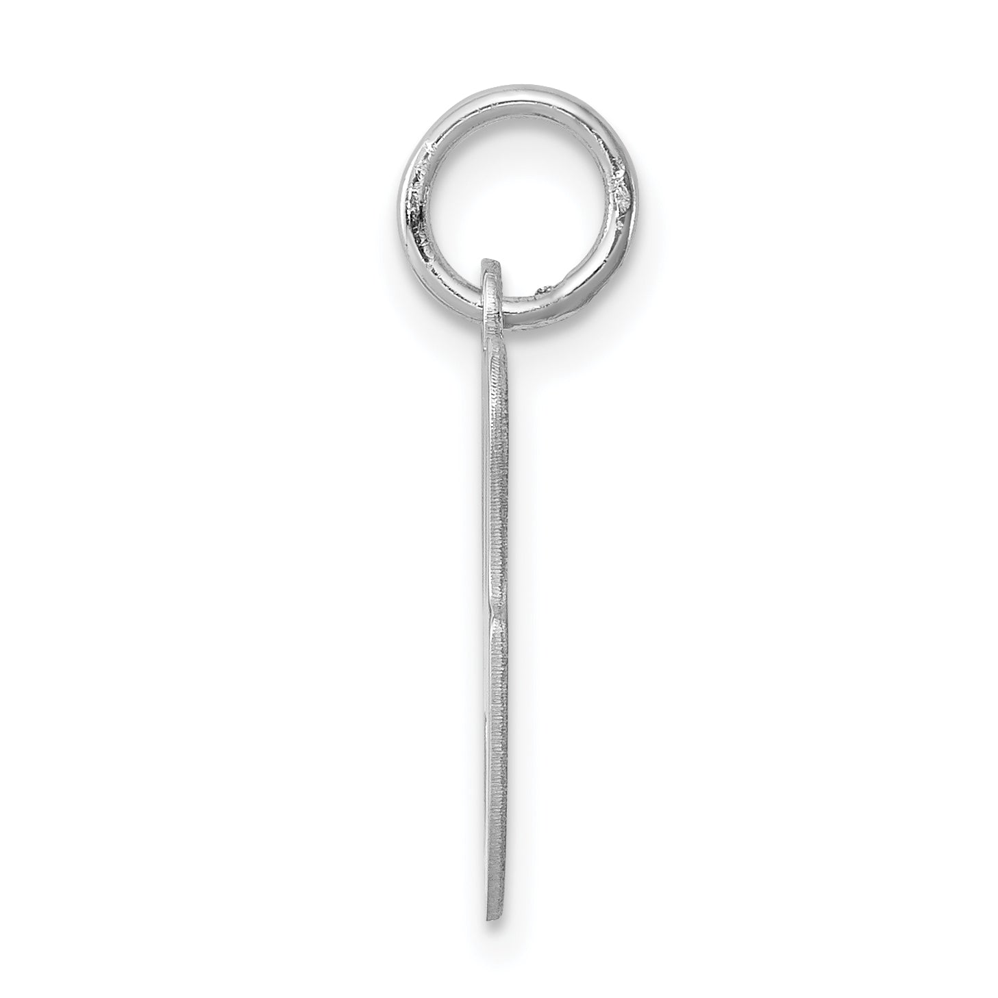 Sterling Silver 925 Initial G Charm with Rhodium Elegant Design