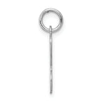 Sterling Silver 925 H Initial Charm Rhodium-Plated Elegant Design