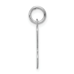 Sterling Silver 925 H Initial Charm Rhodium-Plated Elegant Design