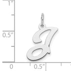Sophia Jewelers 925 Sterling Silver Initial J Charm Elegant Pendant