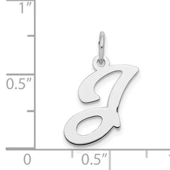 Sophia Jewelers 925 Sterling Silver Initial J Charm Elegant Pendant